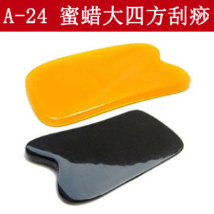 经络保健利器 方形树脂蜜蜡刮痧板，焕活面部美丽与健康